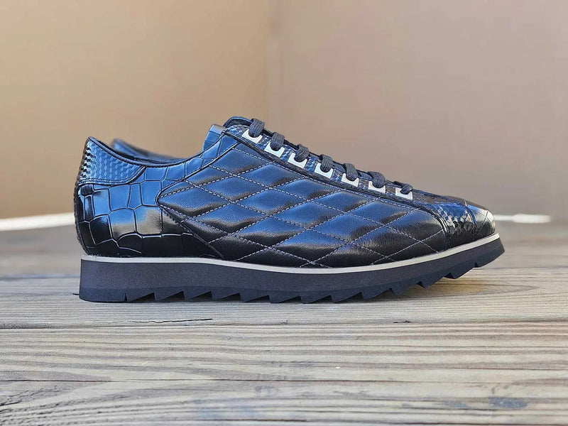 Carrucci Quilted Leather Sneaker