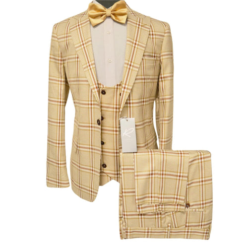 Rossiman Suits For Sale - Mens Designer Suit - Fashion Suits - Fancy Beige Suits