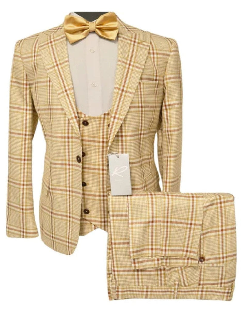 Rossiman Suits For Sale - Mens Designer Suit - Fashion Suits - Fancy Beige Suits Cream and Beige Prom 2026 Suits