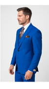 Royal Blue 3-Piece Suit – Rossi Man ELI RM110 Slim Fit Men’s Formalwear