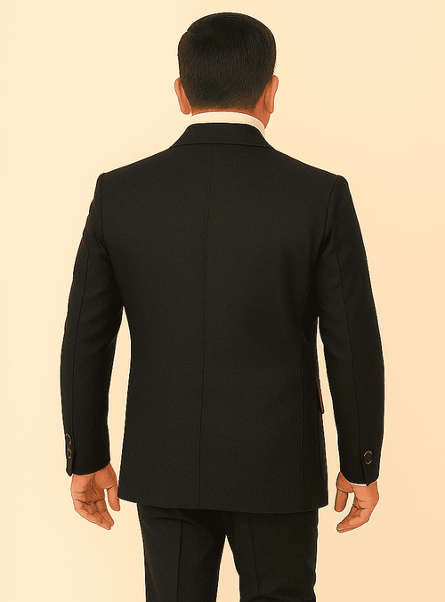 Rossi Man DUKE RM1769 – Slim Fit Black 3-Piece Suit for Men | Modern Formalwear