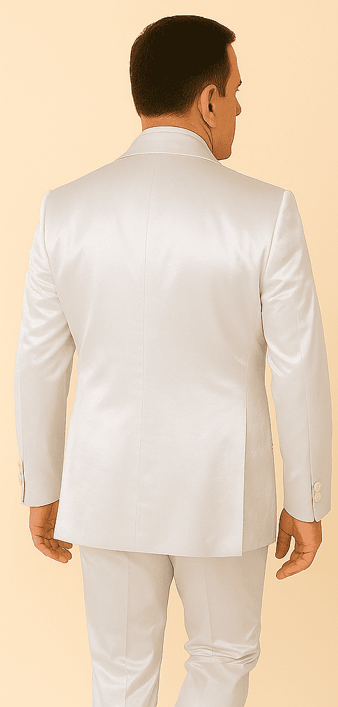 Rossi Man LEO RM1601 – White Slim Fit 3-Piece Suit for Men | Elegant Formalwear Ensemble