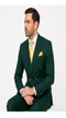 Rossi Man RM1190 – Milano Collection Slim Fit Men’s Suit in Bold Green