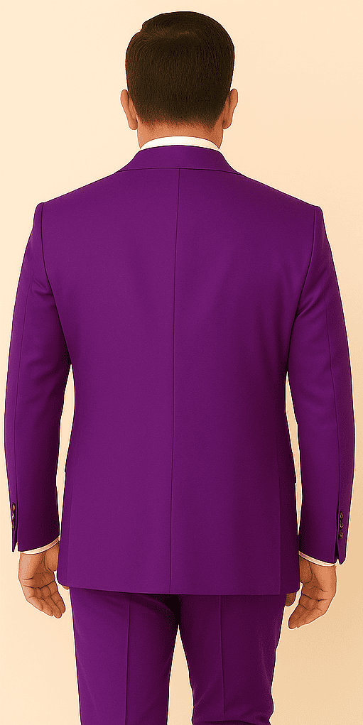 Rossi Man BOND RM1778 Slim Fit 3-Piece Purple Suit – Elegant Tailored Suit for Men