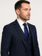 Rossi Man MAX RM1725 Slim Fit 3-Piece Suit – Modern & Stylish Navy Suit for Men