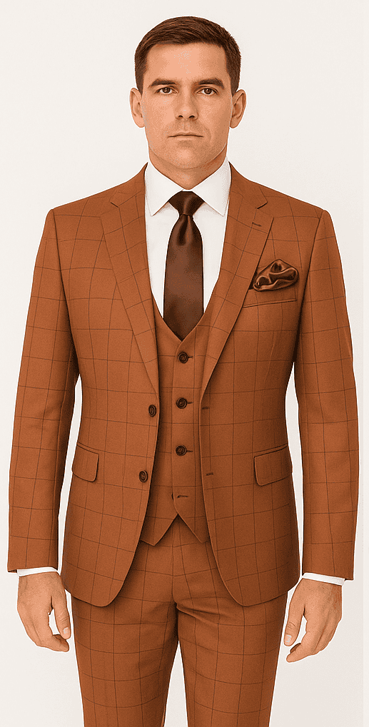 Rossi Man MAX RM1786 Slim Fit 3-Piece Suit – A Modern and Elegant Suit for Men