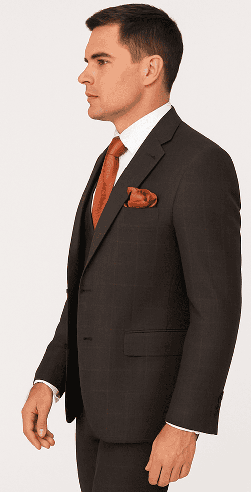Rossi Man MAX RM1787 Slim Fit 3-Piece Suit – Stylish and Elegant Men’s Formalwear