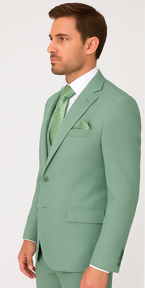 Rossi Man MAX RM1821 Slim Fit 3-Piece Suit – Contemporary Men’s Formalwear