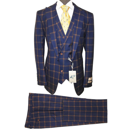 Rossiman Suits For Sale - Mens Designer Suit - Fashion Suits - Fancy Indigo Suits