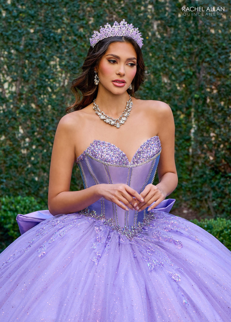 Rachel Allan RQ1142 Beaded Strapless Quinceanera Dress