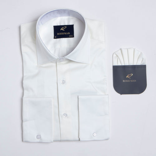 Rossi Man RS1 Ivory Shirt for Men – Classic Style