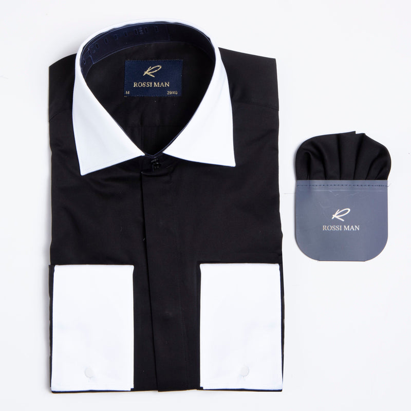Mens Black RS2 Shirt by Rossi Man