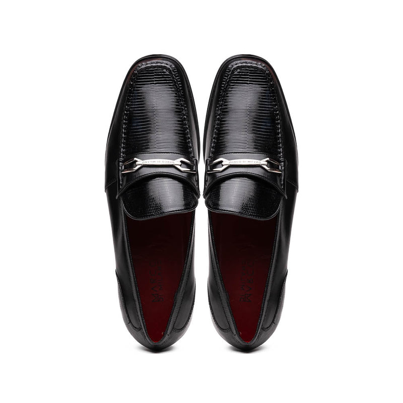 Marco Di Milano Ravello Black Leather Oxford Dress Shoe