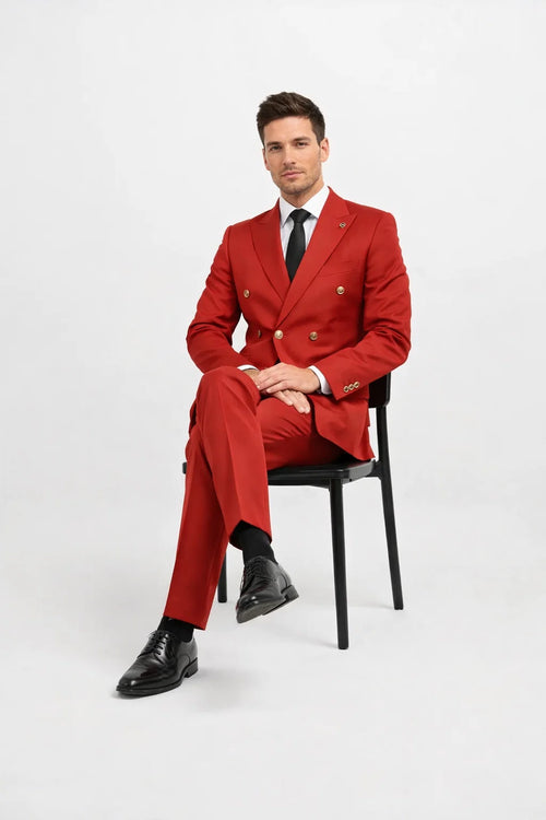 Red Mens Suit