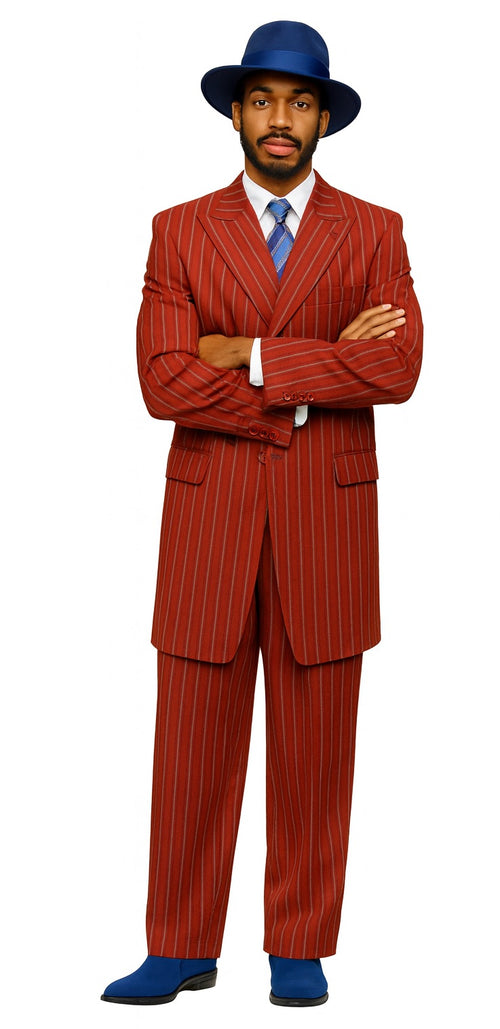 Red Zoot Suit - 1920s Suit - Gangster Long Suit