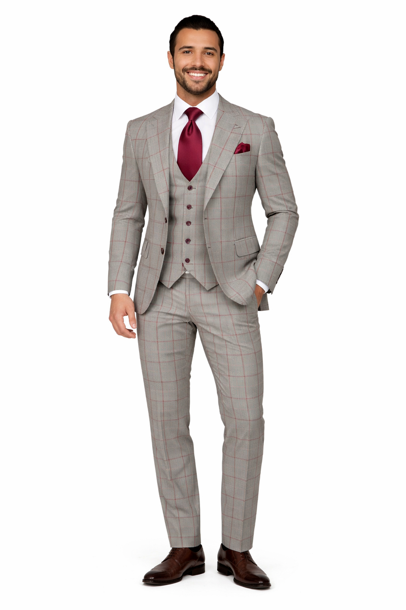 Rossi Man RM1854 Tom Men's Slim Fit Suit for Men