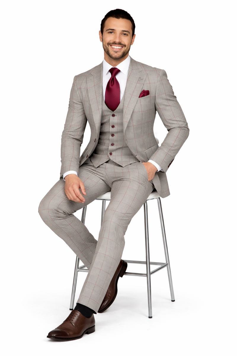 Rossi Man RM1854 Tom Men's Slim Fit Suit for Men