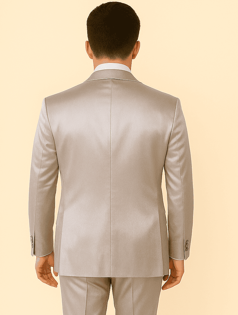 Rossi Man LEO RM1622 – Off-White Slim Fit 3-Piece Designer Suit for Men