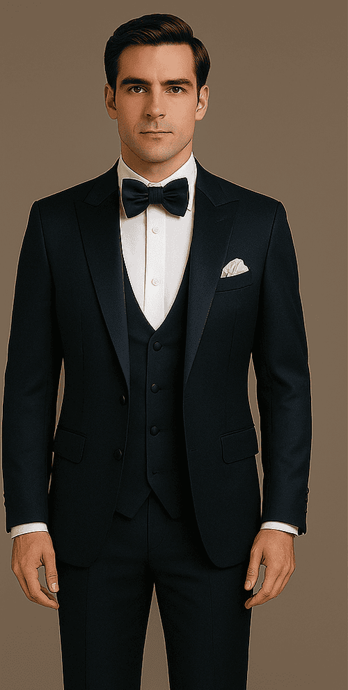 Rossi Man Leo Tuxedo RM1102 – Modern 3-Piece Formal Suit for Men | Stylish Tuxedo Set