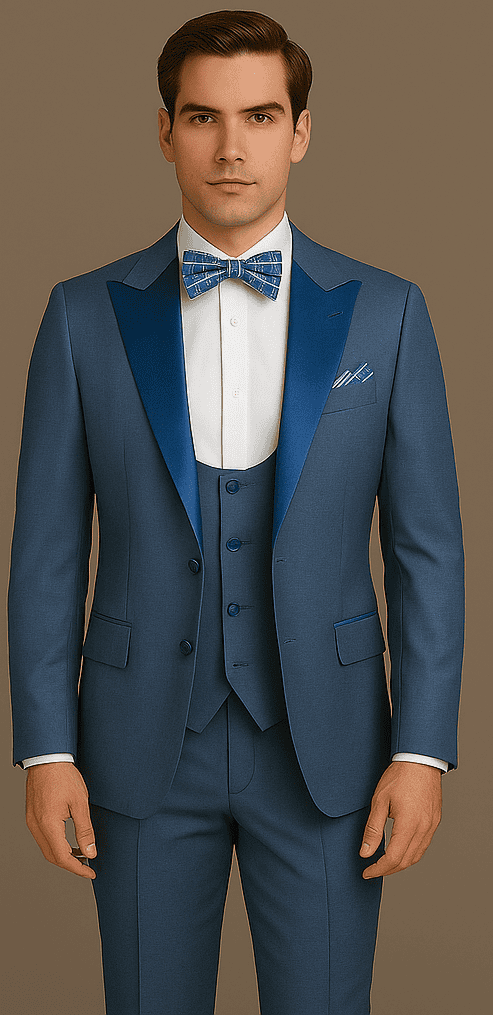 Rossi Man Leo Tuxedo RM1387 – Elegant Slim Fit Formal Wear for Men | Stylish Tuxedo Suit