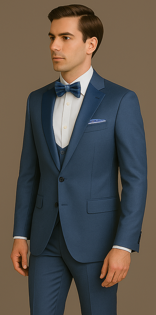 Rossi Man Leo Tuxedo RM1387 – Elegant Slim Fit Formal Wear for Men | Stylish Tuxedo Suit
