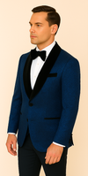 Rossi Man RM1483 – Slim Fit Smoking Style 3-Piece Tuxedo for Men