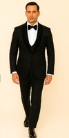 Rossi Man RM1446 – Classic 3-Piece Smoking Style Tuxedo Suit for Men