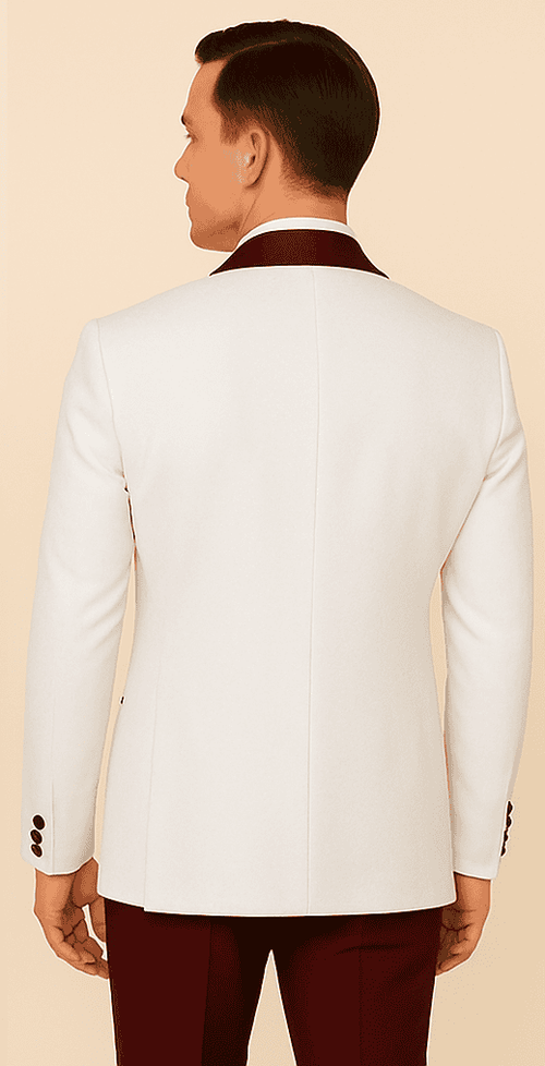 Rossi Man RM1480 – Men's 3-Piece Smoking Style Tuxedo Suit for Formal