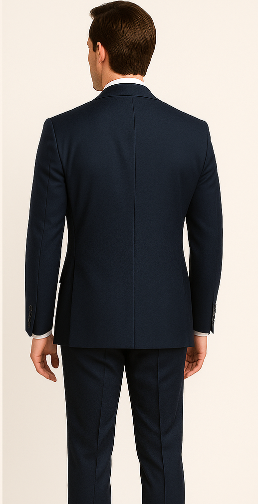 Rossiman Men's Blue Slim Fit Suit – Modern Tailored Formalwear