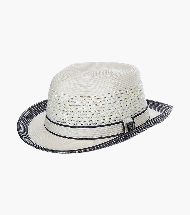 TYRONE FEDORA Poly Braided Pinch Front Hat