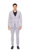 Men's Slim Fit Two Button Blue Seersucker Suit