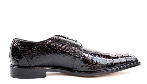 Belvedere Siena Black Genuine Alligator Dress Shoe