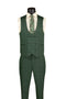 Slim Fit 3 Piece Stretch Fabric Suit in Green