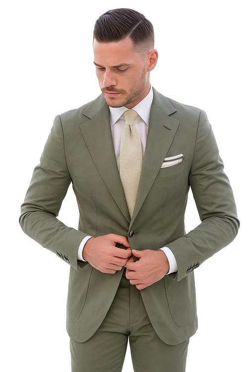 Sage Green Groomsmen Suit