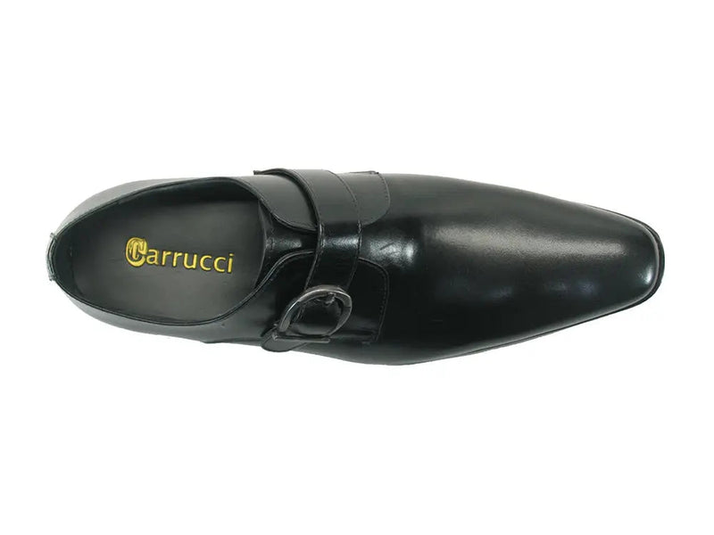 Carrucci Signature Buckle Monk Strap Shoe