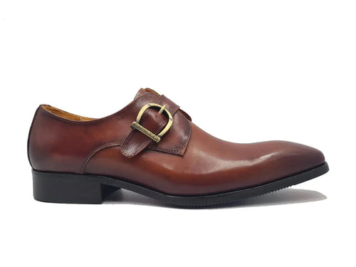 Men’s Signature Buckle Monk Strap Dress Shoes