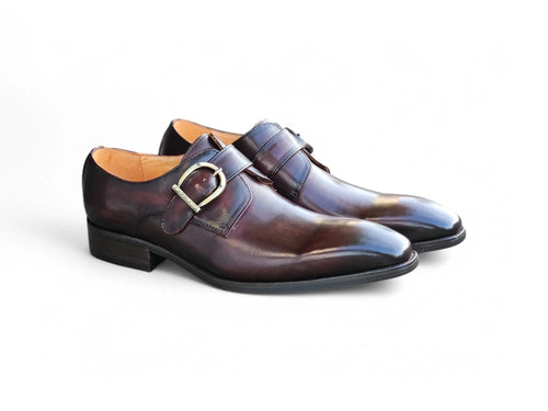 Signature Buckle Monk Strap Shoe Carrucci