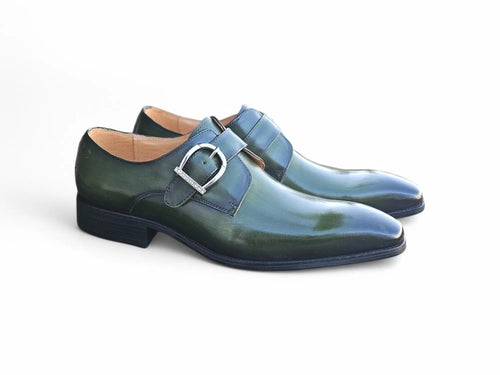 Signature Buckle Monk Strap Shoe Carrucci