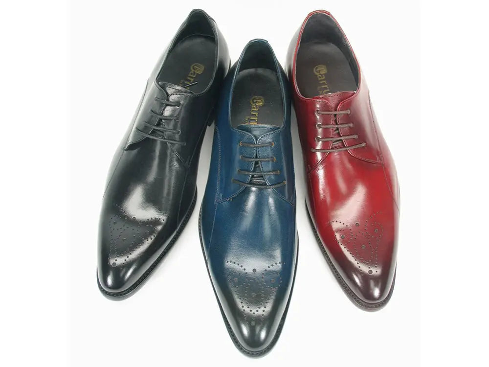Men’s Signature Burnished Leather Derby Shoes