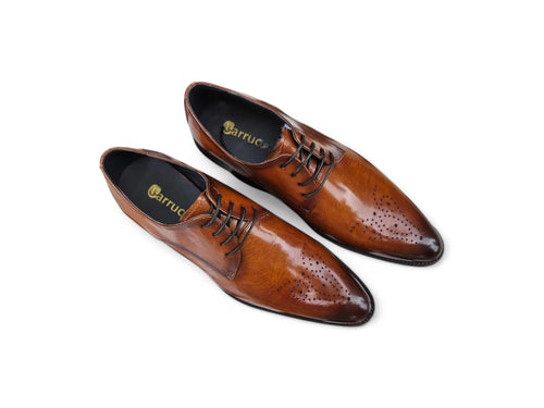 Men’s Signature Burnished Leather Derby Shoes