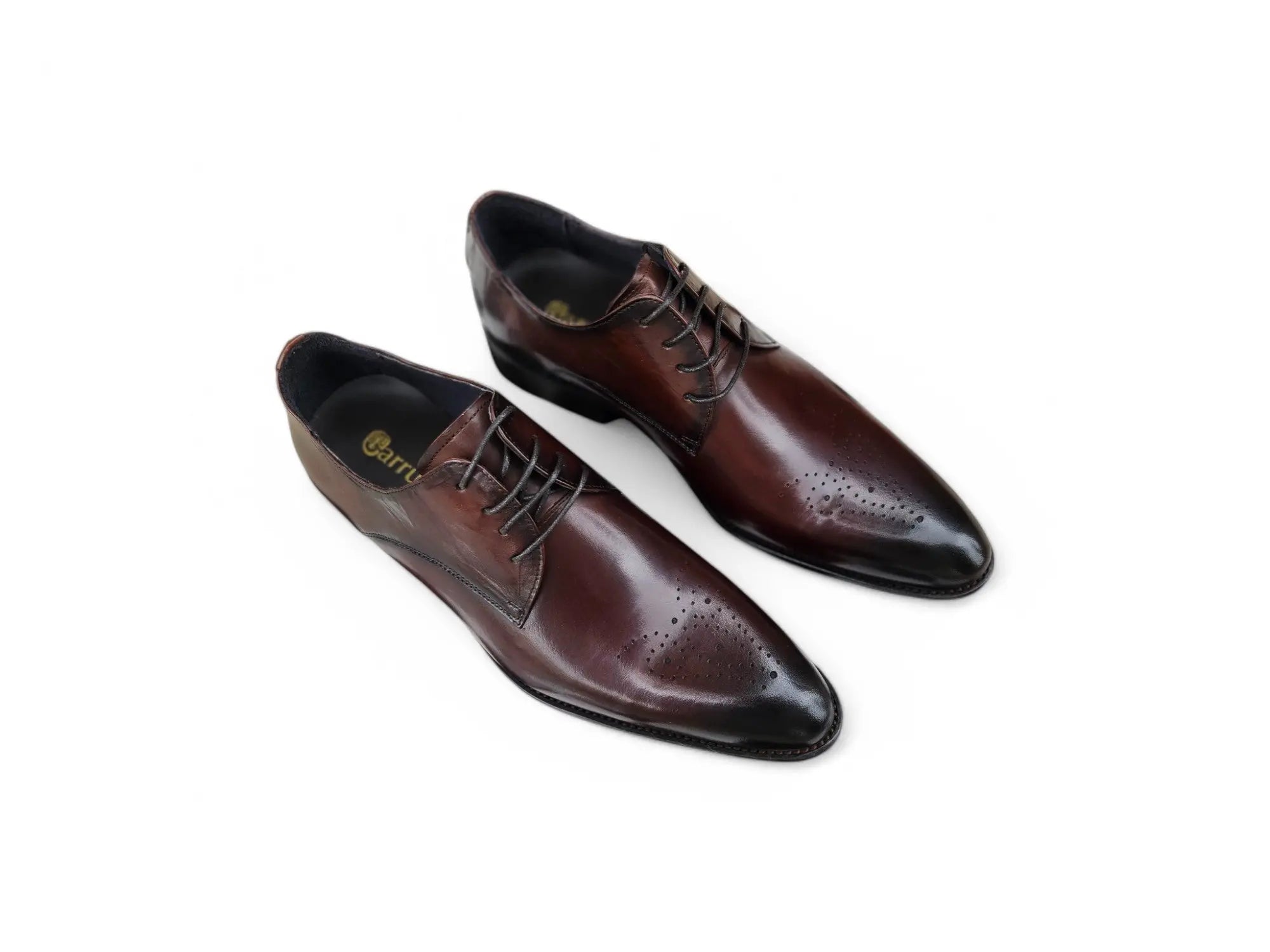 Men’s Signature Burnished Leather Derby Shoes