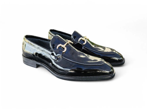 Signature Horse Bit Patent Leather Loafer Carrucci