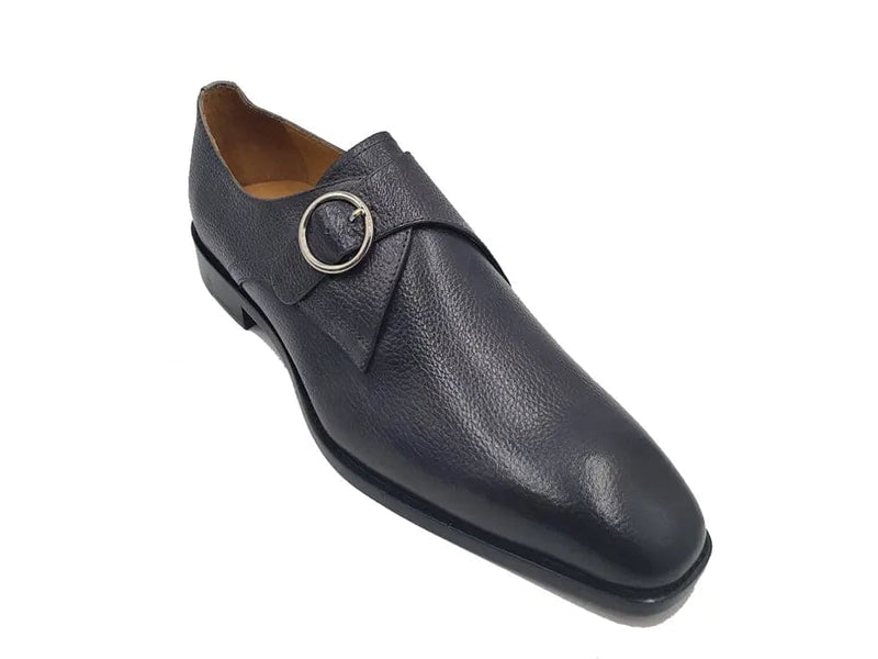 Carrucci Single Monk Strap Plain Toe Shoes