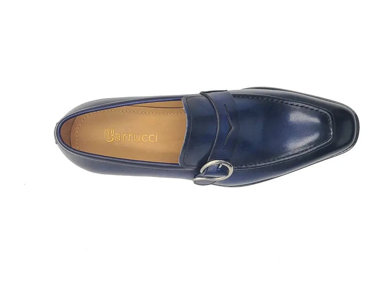 Carrucci Single Monk Strap with modern buckle