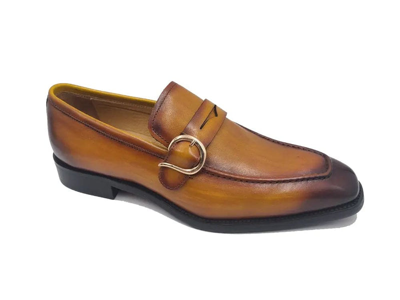 Carrucci Single Monk Strap with modern buckle