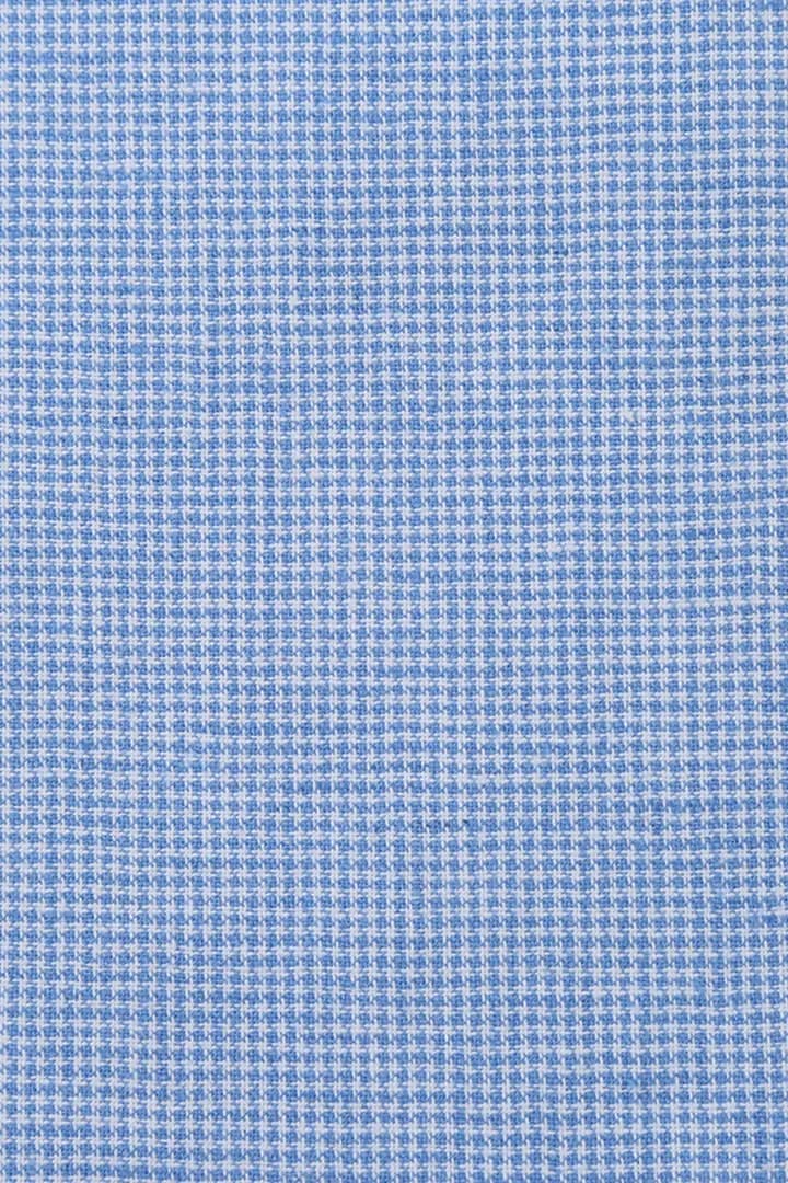Mens Classic Two Button Linen & Cotton Summer Sport Coat Sky Blue Blazer Houndstooth
