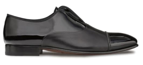 Formal Black Patent Leather Tuxedo Slip-On by Mezlan – Made in Spain