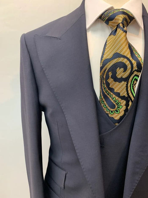 Rossi Man Suit - Tan Gray Black Navy Camel French Blue Suit