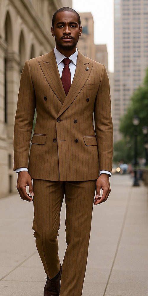 tan-striped-suit-with-maroon-tie