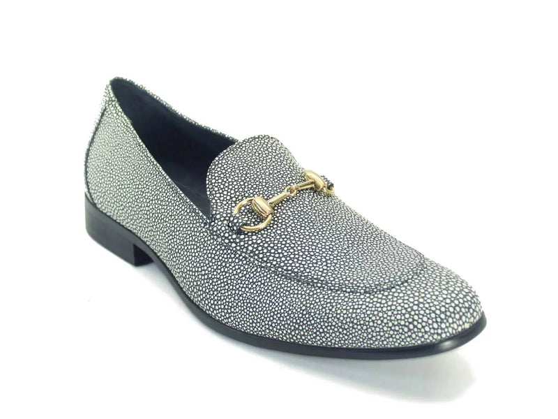 Carrucci Stingray Embossed Horsebit Loafer